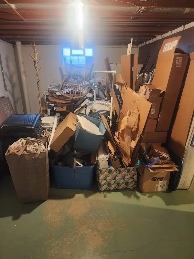 Roll-off dumpster container at job site for Concrete Dumpster Rental in Opa-locka